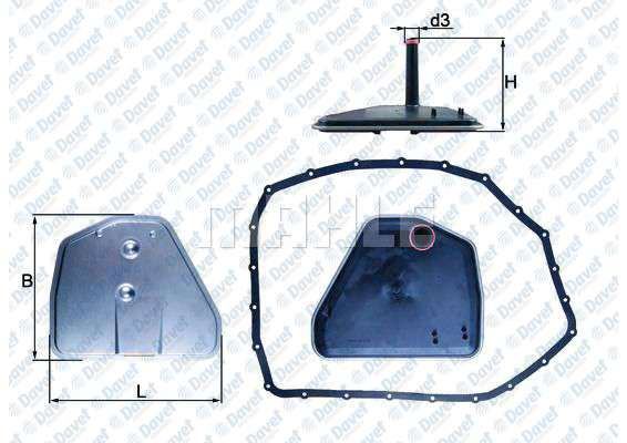 MAHLE HX164D Hidrolik Filtre A4 A6 A8 Phaeton 03->16